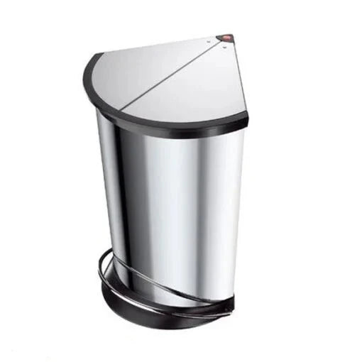 Triangle Trash Can, Butterfly Pedal Waste Bin, 12L Household Trash Solution, Stainless Steel Recycling Bins, Kitchen Bathroom Trash Collector Triangle Trash Can, Butterfly Pedal Waste Bin, 12L Household Trash Solution, Stainless Steel Recycling Bins, Kitchen Bathroom Trash Collector